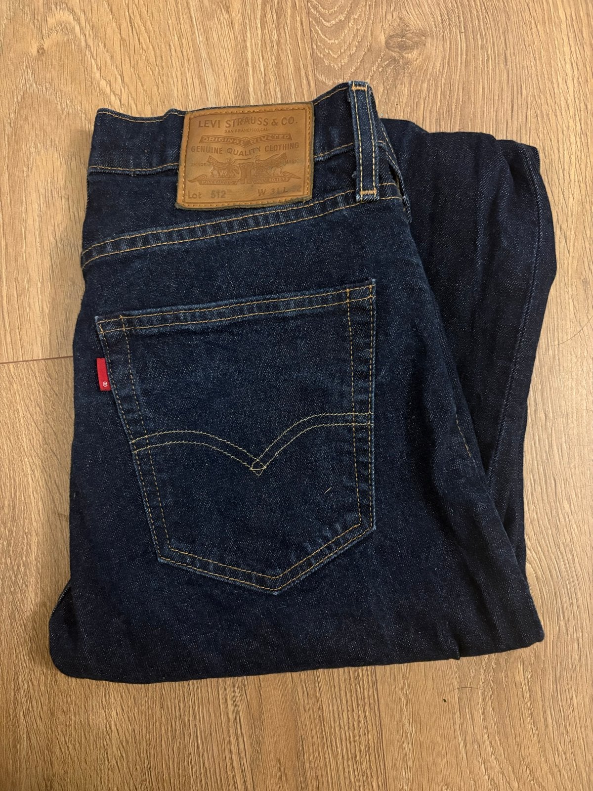 Levi's 512 Slim Taper Jeans W34 L32 - Zo goed als nieuw, Kleding | Heren, Ophalen of Verzenden, Nieuw, Blauw, W32 (confectie 46) of kleiner