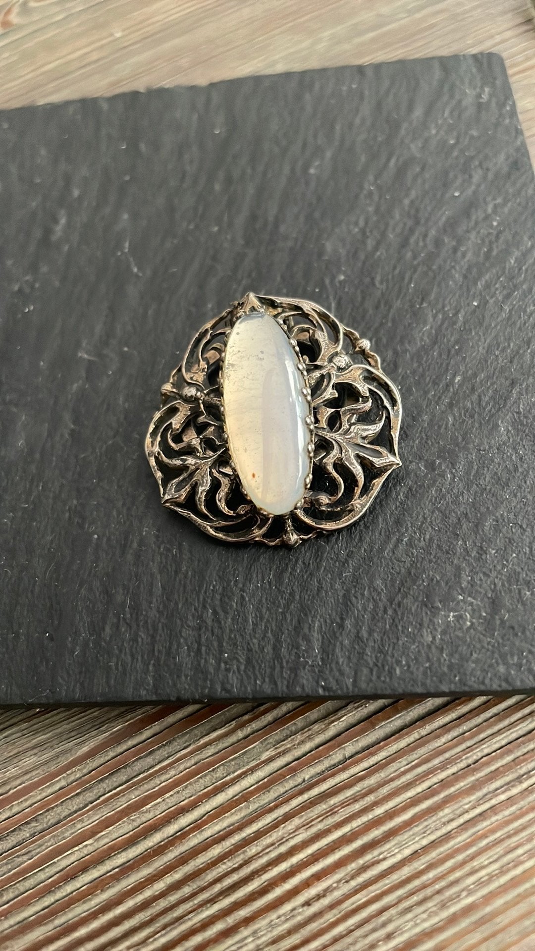 Vintage broche /sjaalclip, Ophalen of Verzenden, Zo goed als nieuw, Zilver, Overige materialen