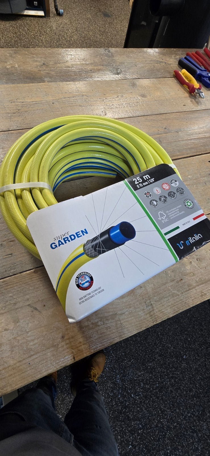 Tuinslang 25 m - Nieuw + koppelingen, Tuin en Terras, Ophalen of Verzenden, Nieuw, Tuinslang