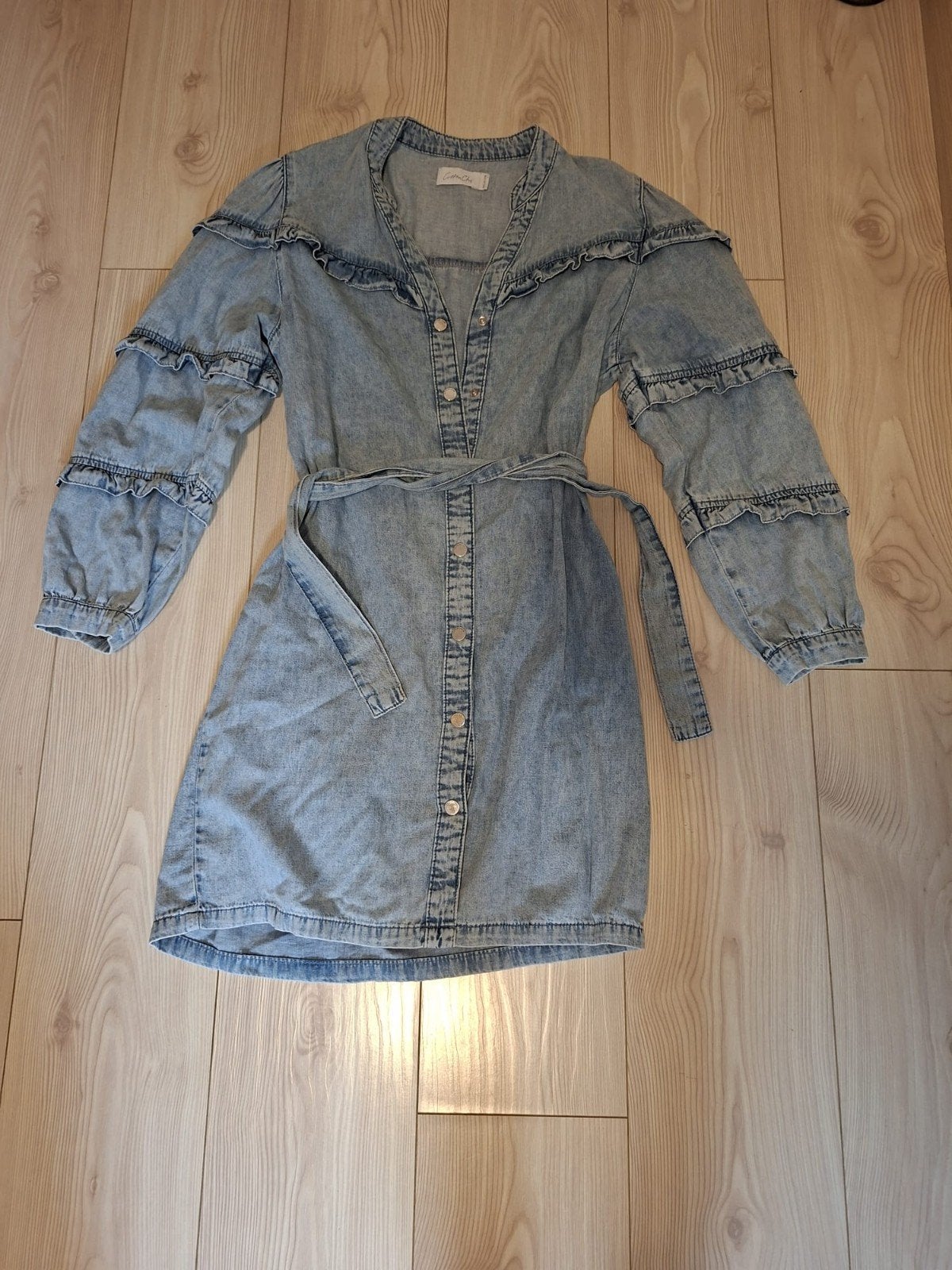 Spijkerjurk Cotton Club met ruffles - Maat 38, Kleding | Dames, Ophalen