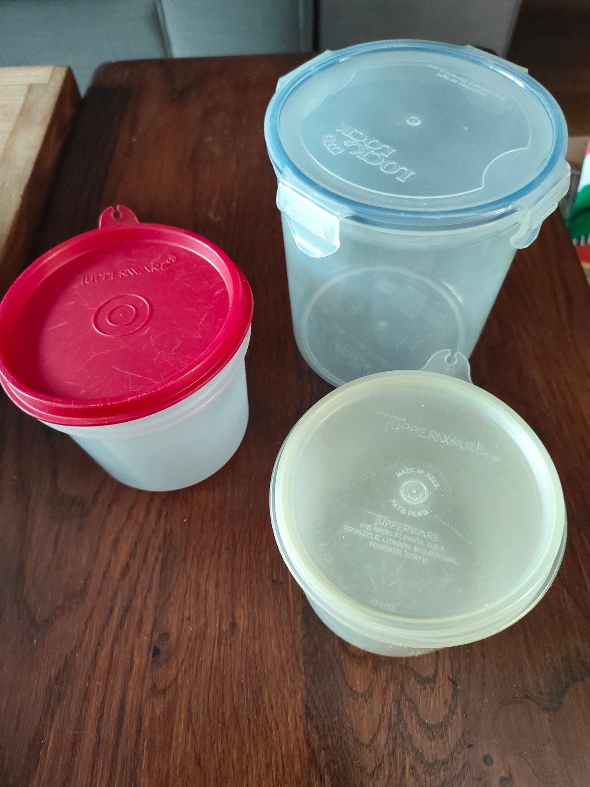 Tupperware bewaardozen en kom - 3 stuks, Ophalen of Verzenden, Gebruikt