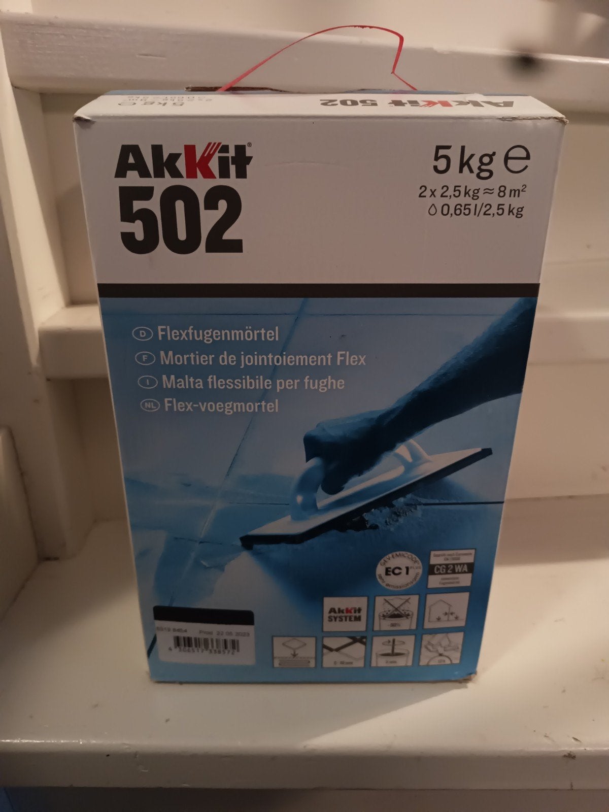 AkKIt 502 Flex voegmortel antraciet 5kg, Ophalen, Nieuw, Overige typen