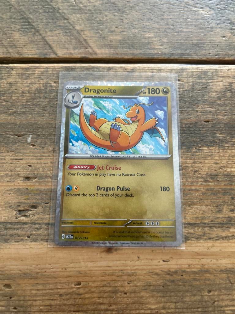 Dragonite Pokémon Kaart - M24/015 - Zo goed als nieuw, Ophalen of Verzenden, Zo goed als nieuw, Losse kaart