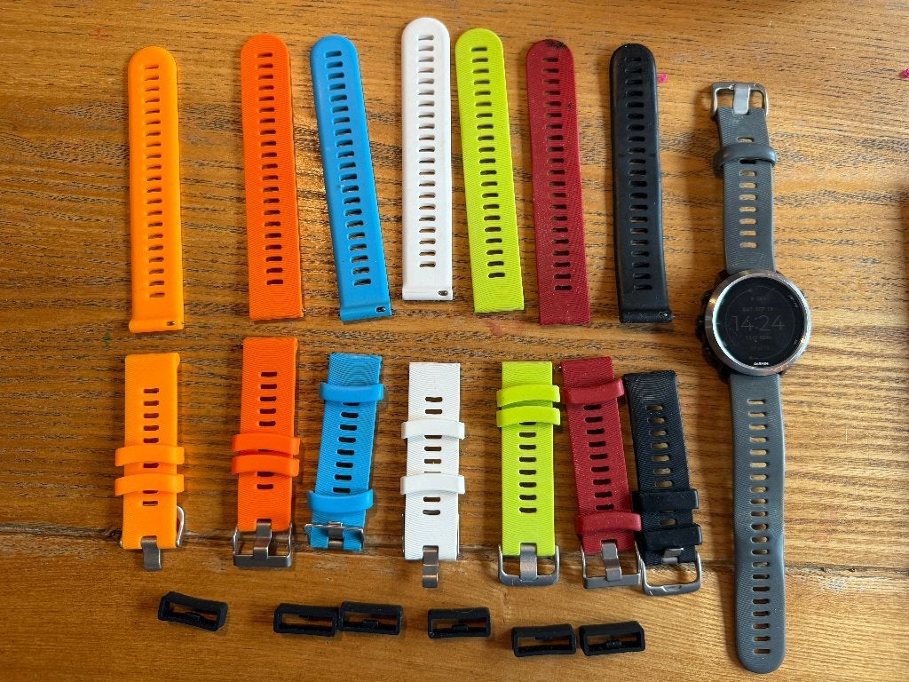 Garmin Forerunner 645 Music met extra bandjes, Gebruikt, Zwart, Garmin forerunner, Ophalen of Verzenden