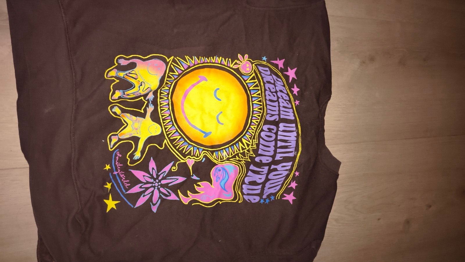 H&M Smiley World Trui Bruin Maat 134/140, Ophalen of Verzenden, Gebruikt, H&M, Jongen of Meisje