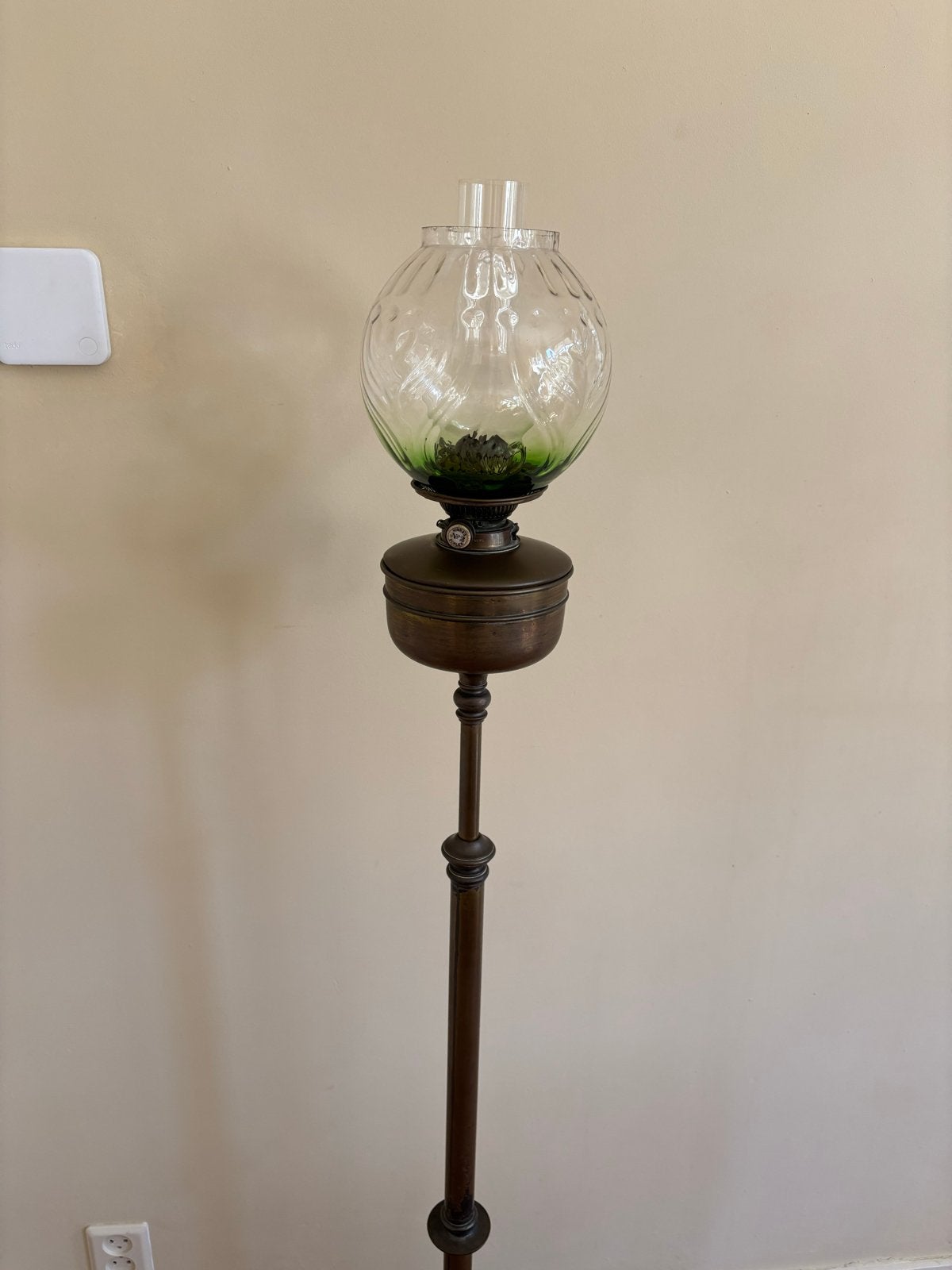Antieke Messengers Hinks No. 2 Duplex Olielamp, Ophalen