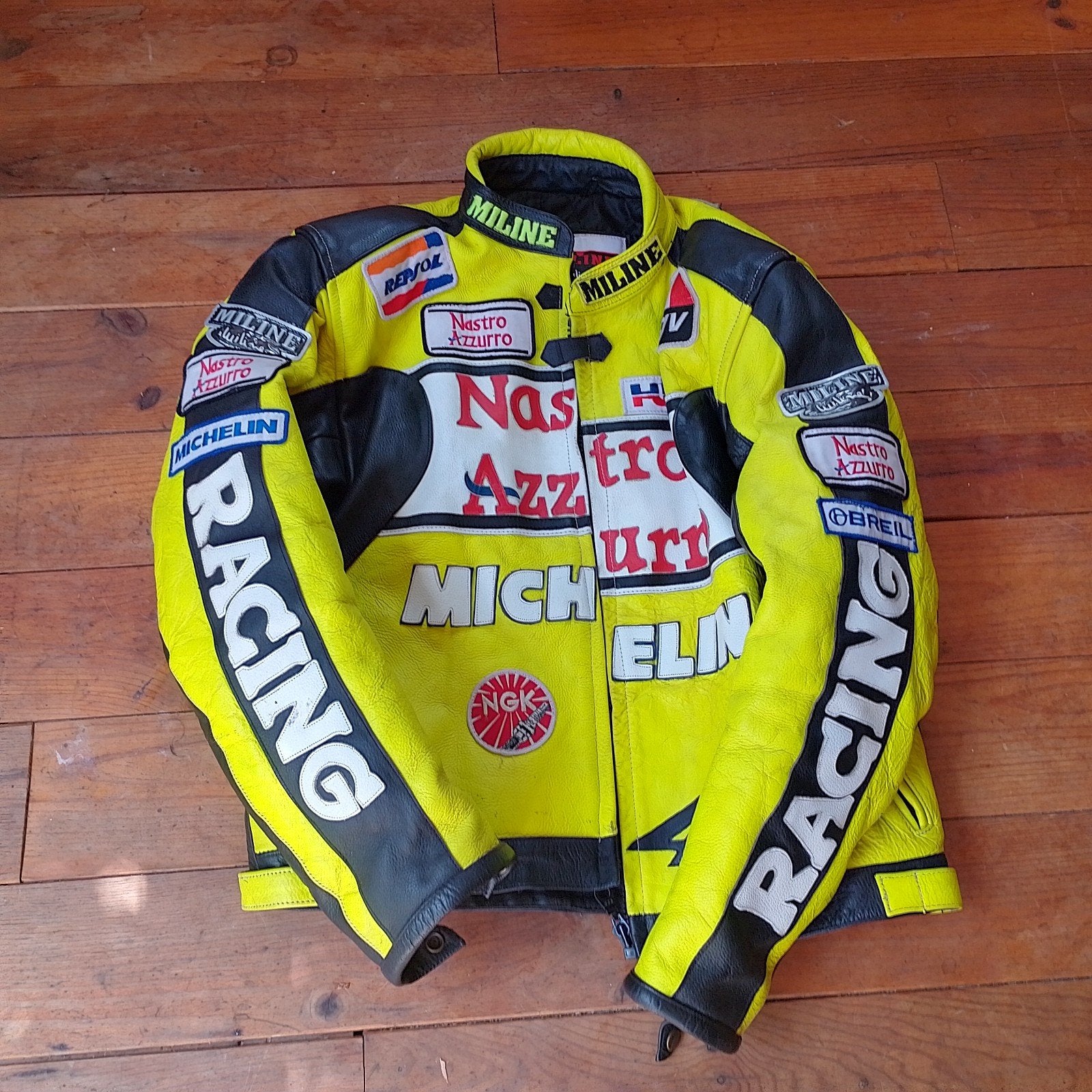 Supergaaf Valentino Rossi motorjack!, Ophalen of Verzenden, Tweedehands, Jas | leer