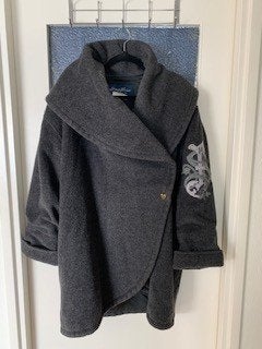 Dames jas Grijs wol maat xl Spazigfeans, Spazigfeans, Maat 46/48 (XL) of groter, Ophalen of Verzenden, Zo goed als nieuw