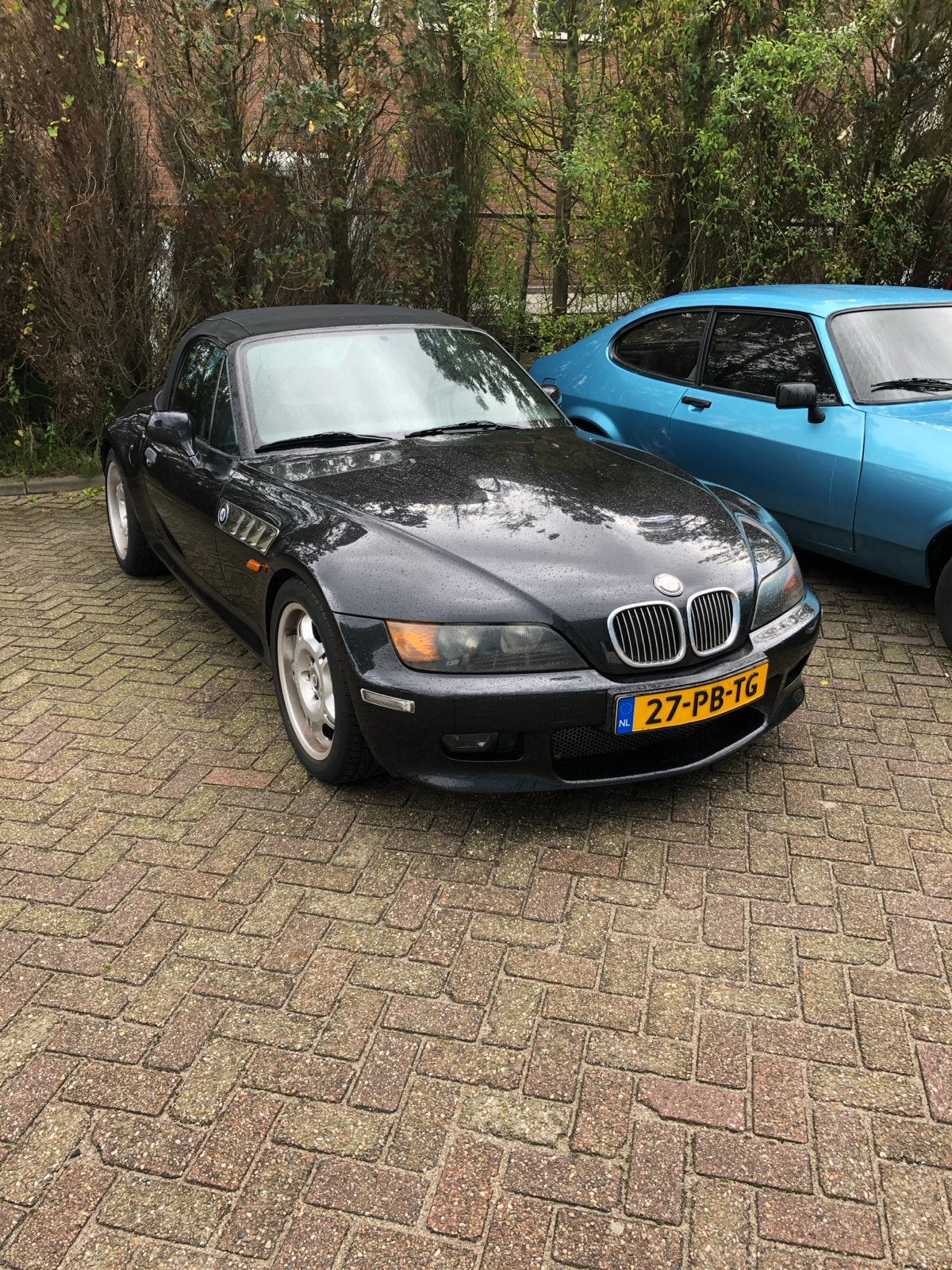 BMW Z3 2.8 Roadster 1997 Zwart, Auto's, Achterwielaandrijving, 192 pk, Cabriolet, Zwart