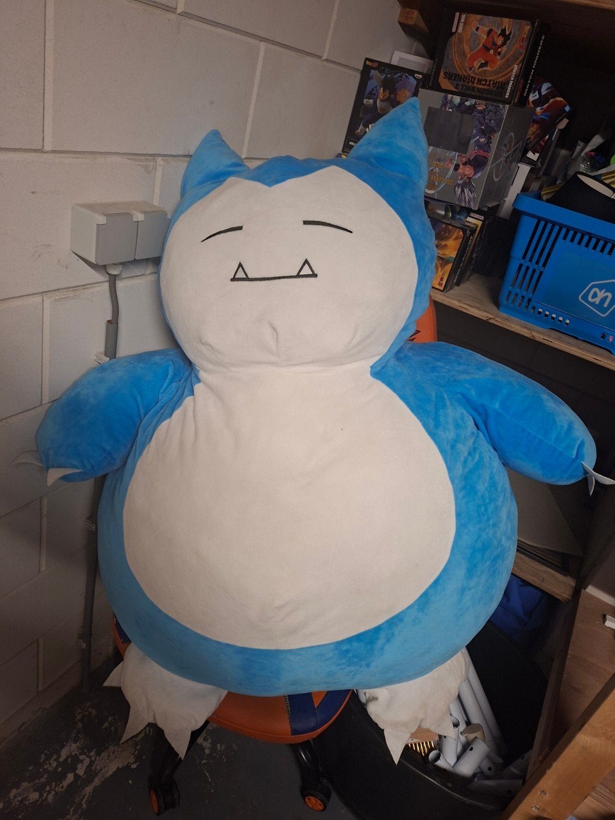Grote Snorlax Knuffel - Pokémon Pluche Speelgoed, Ophalen, Overige merken, Overige typen, Blauw