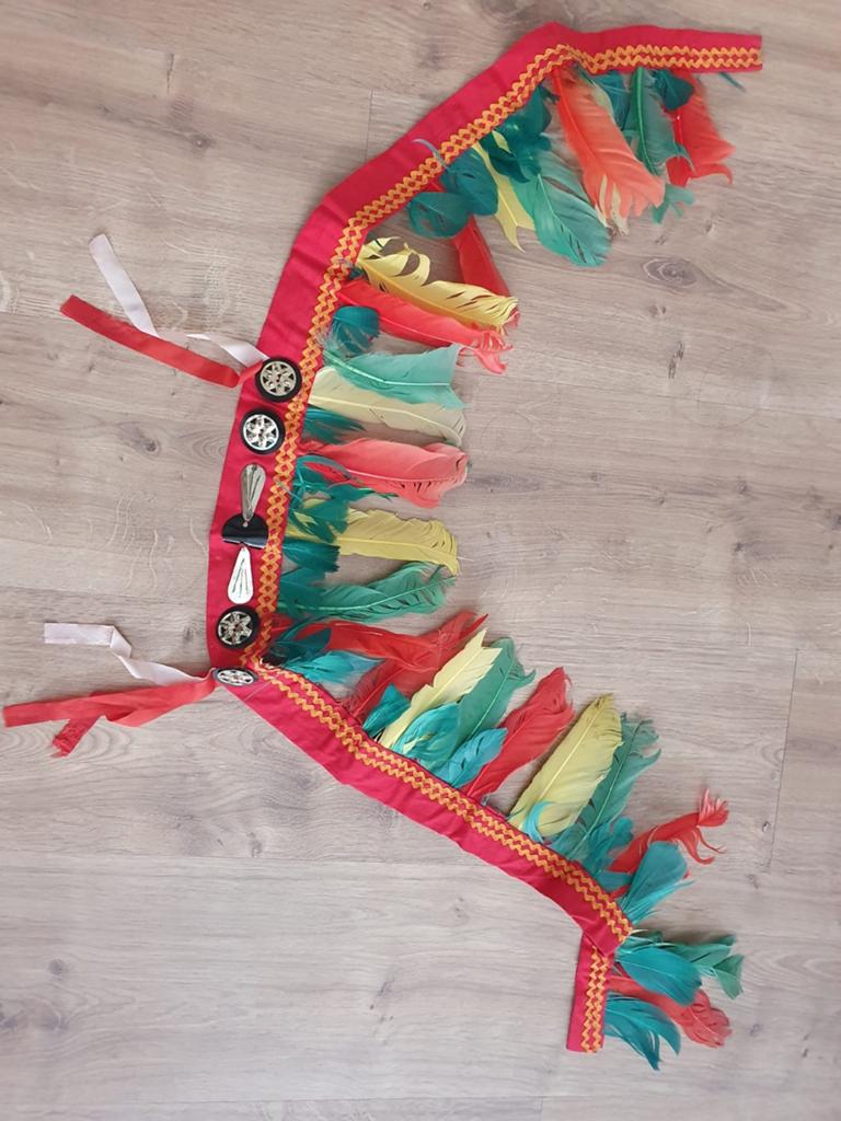 Carnaval verkleed indiaan hoofdtooi, Ophalen of Verzenden, Jongen of Meisje