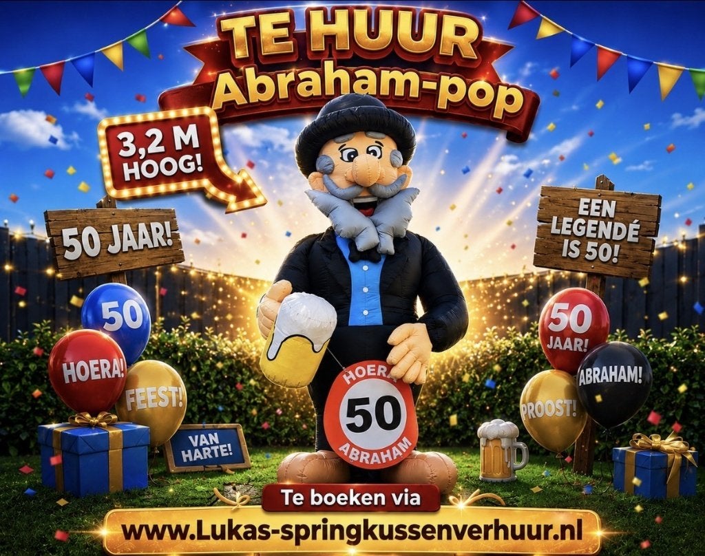Abraham pop te huur €35,-    , Ophalen, Nieuw, Abraham of Sarah