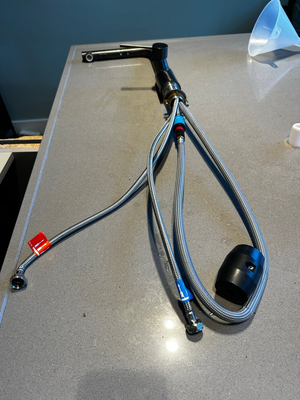 GROHE Essence SmartControl keukenmengkraan – Hard Graphite, Ophalen, Zo goed als nieuw, Rvs, Kraan