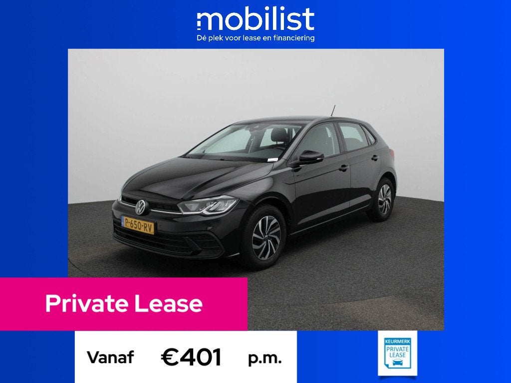 Volkswagen Polo 1.0 TSI Life Business 95 PK (bj 2022), Private lease, Gebruikt, 1072 kg, Bedrijf