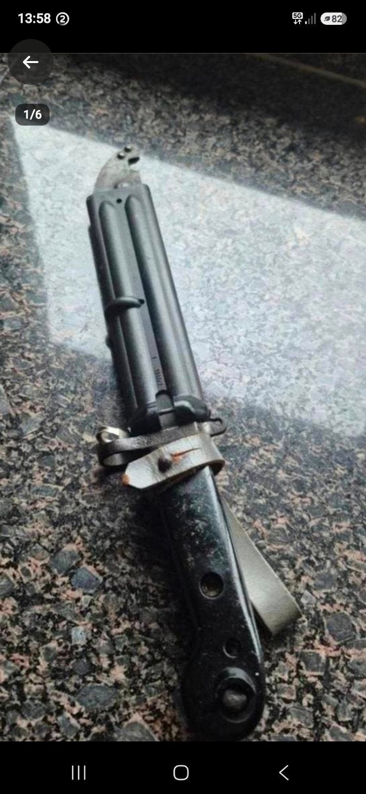 AK47 Bajonet met schede DDR., Ophalen of Verzenden, Overige soorten, Overige gebieden, Mes of Dolk