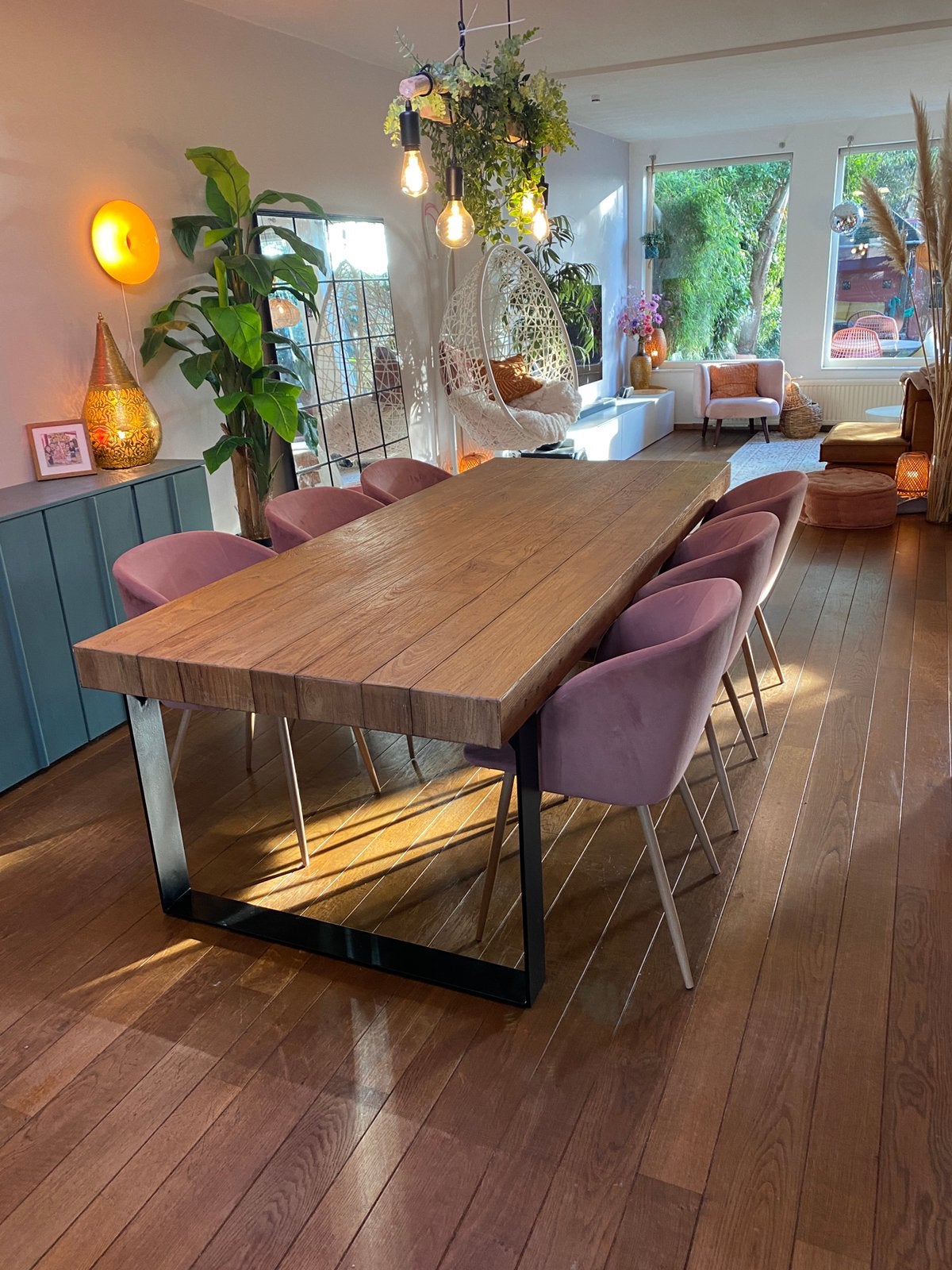 eettafel, Ophalen, 200 cm of meer, 50 tot 100 cm, Zo goed als nieuw