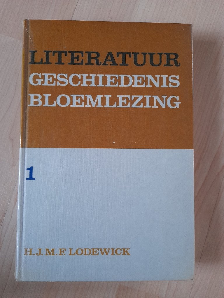 LITERATUUR GESCHIEDENIS BLOEMLEZING deel 1 HJMF Lodewick, Boeken, Ophalen of Verzenden, Gelezen