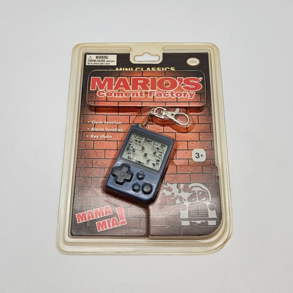 Nintendo Mario's Cement Factory Key Chain Nieuw in Doos, Nintendo, Gebruikt, Support@nintendo.com, 11-1 Hokotate-cho, Kamitoba, Minami-ku
Kyoto 601-8501
Japan