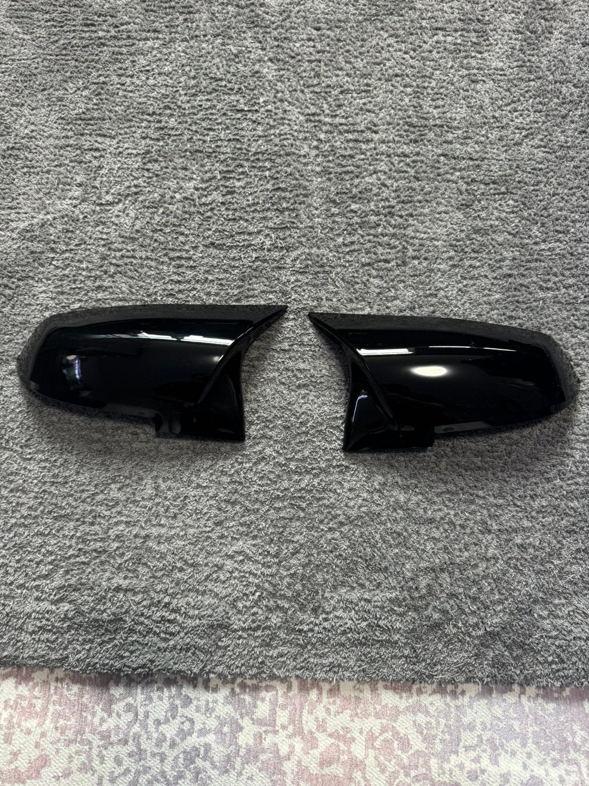 BMW Spiegelkappen glanzend zwart evo look, Auto-onderdelen, Ophalen of Verzenden, Nieuw, BMW