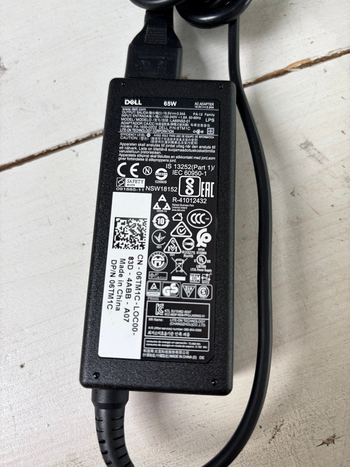 Partij 20x Dell 65W Laptop Opladers - Origineel en Gebruikt, Ophalen, Gebruikt