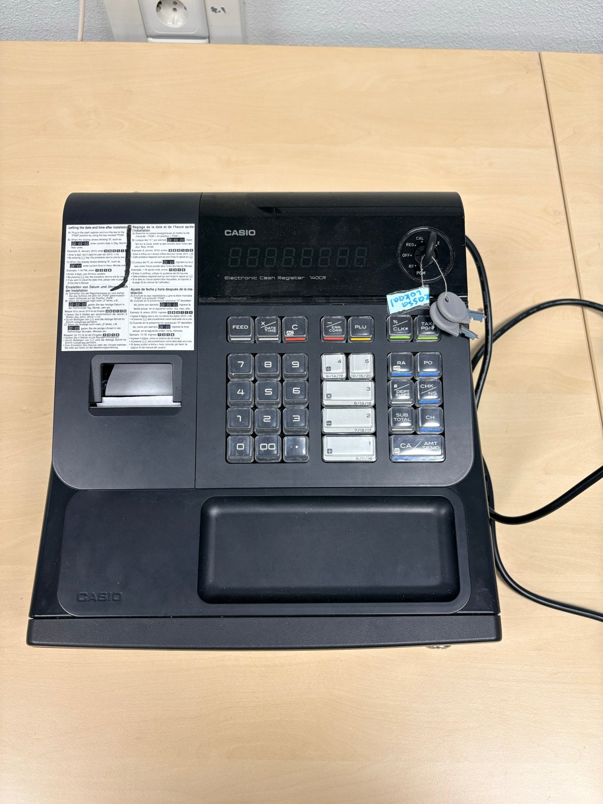 Casio Kassa Model 140CR - inclusief rollen, Ophalen