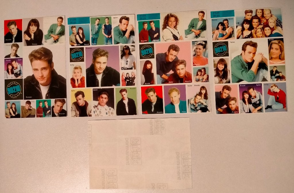Beverly Hills 90210 film serie USA stickers stickervel, Verzenden, Zo goed als nieuw, Overige typen