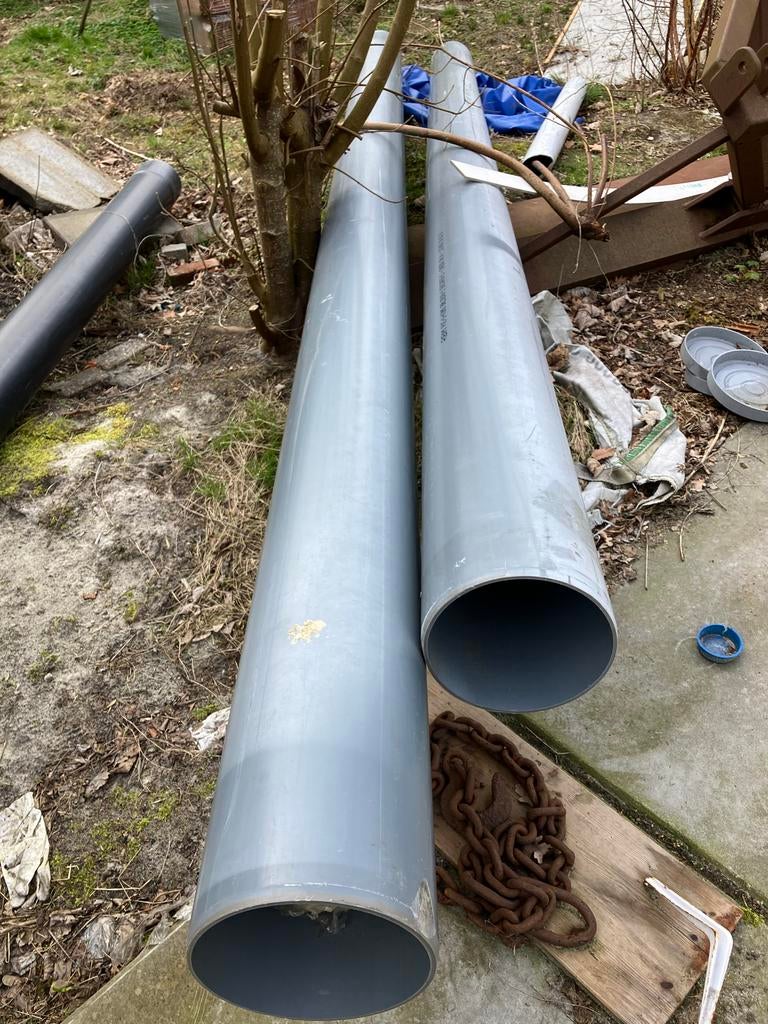 Grote PVC afvoerbuizen - DN250, Ophalen, Afvoer, Gebruikt, Pvc