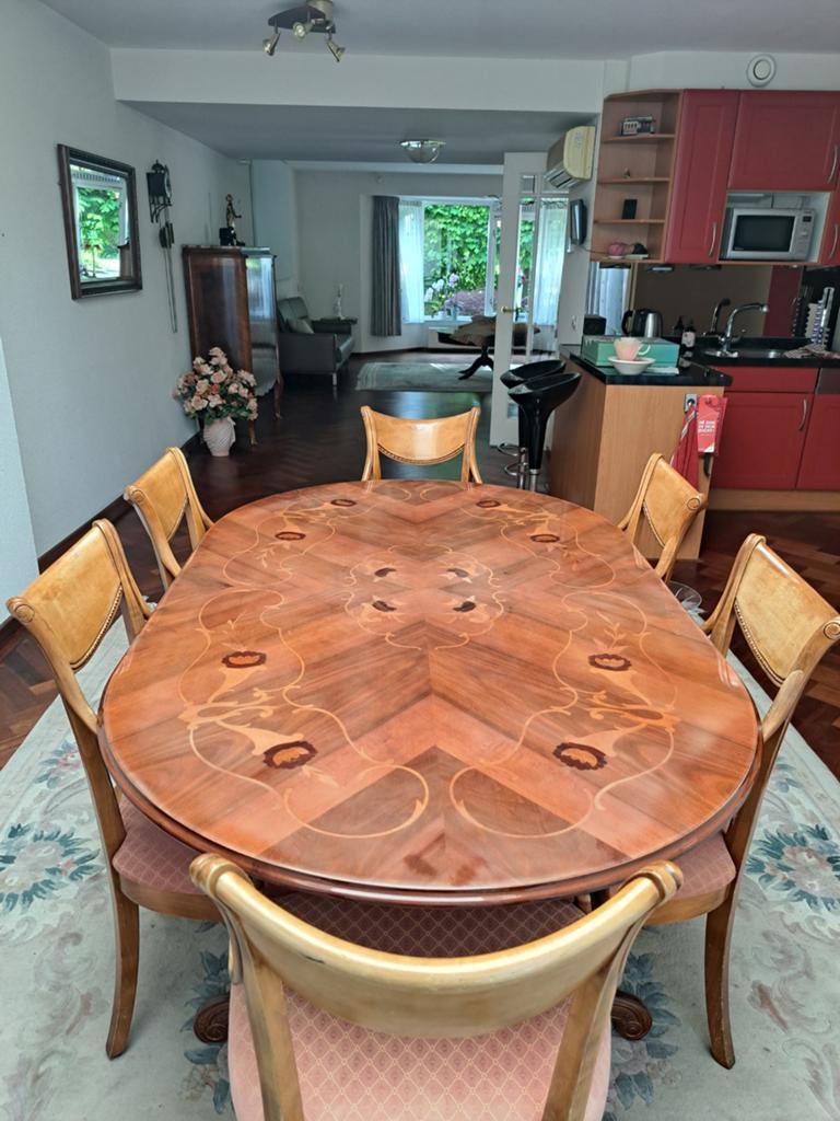 Italiaanse eethoek met 6 stoelen, Ophalen of Verzenden