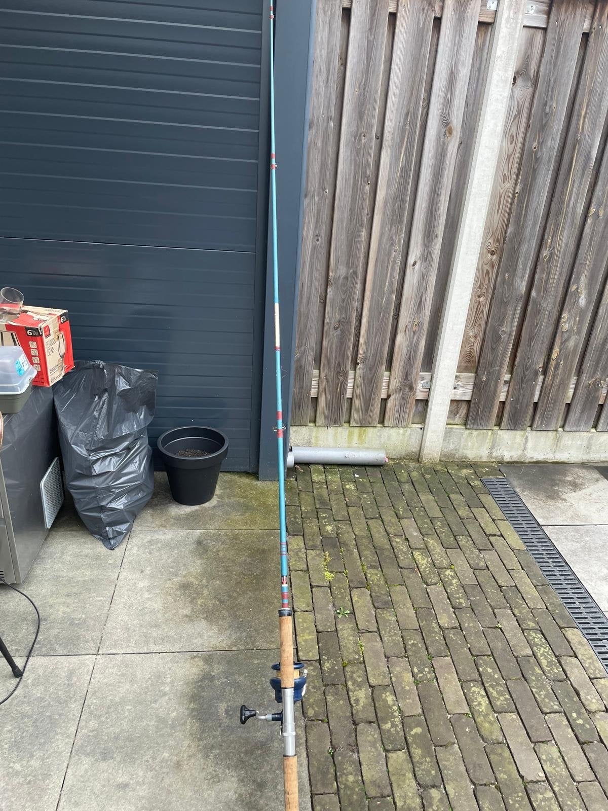 Vintage Werphengel met Special-Mac Molen, Watersport en Boten, Hengelsport | Algemeen, Ophalen, Gebruikt, Werphengel