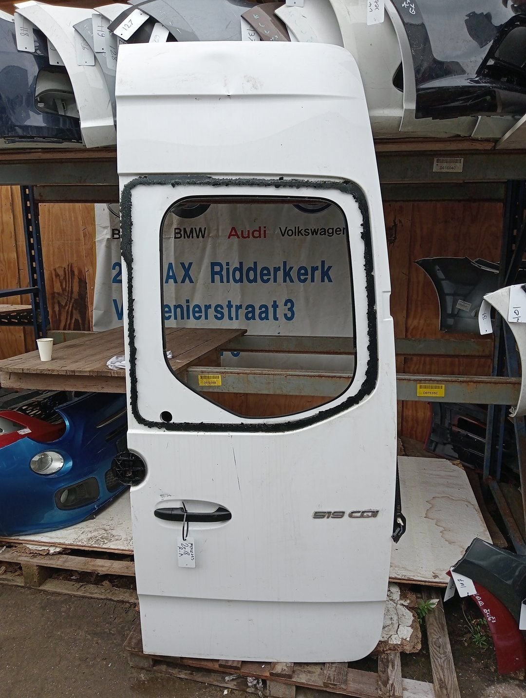 Mercedes Achterdeur Bus-Bestelauto 2018 rechts achter, Gebruikt, Ophalen of Verzenden, Achter, -