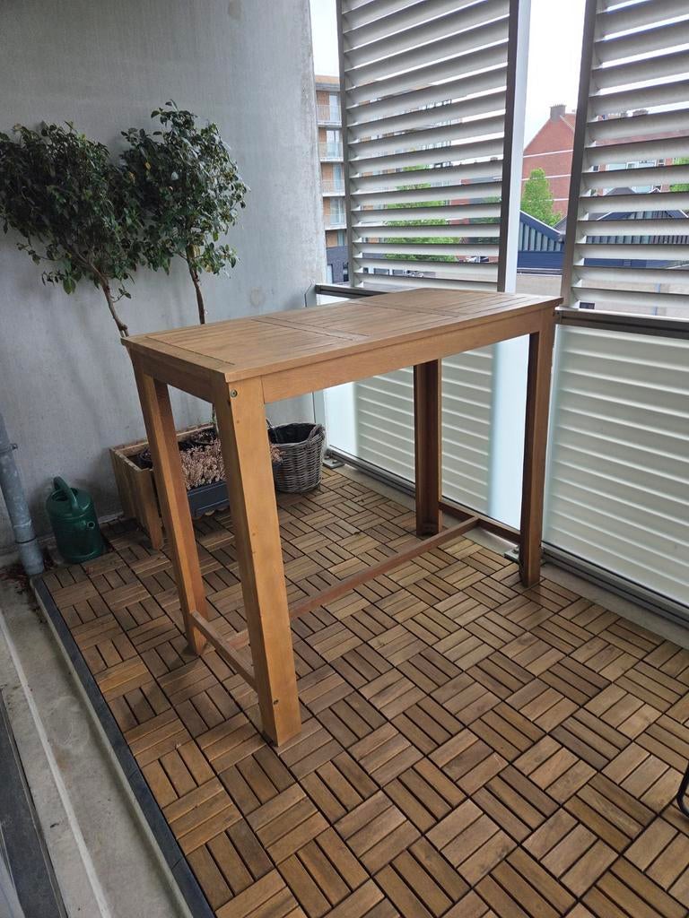 Houten bartafel, Huis en Inrichting, Tafels | Statafels, Ophalen of Verzenden, Gebruikt
