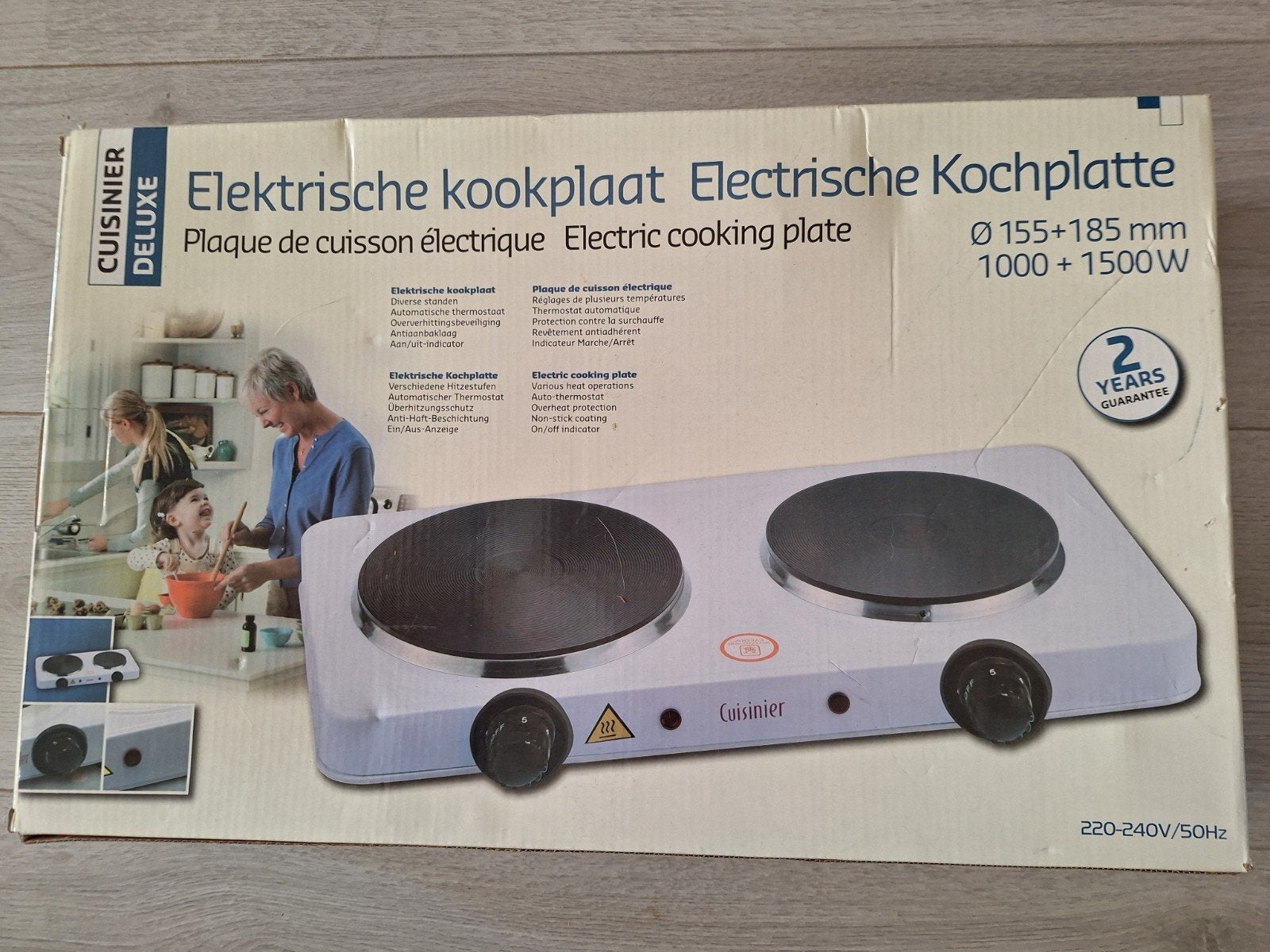 elektrische kookplaat nieuw, Witgoed en Apparatuur, Nieuw, 3 kookzones of minder, Ophalen of Verzenden, Vrijstaand
