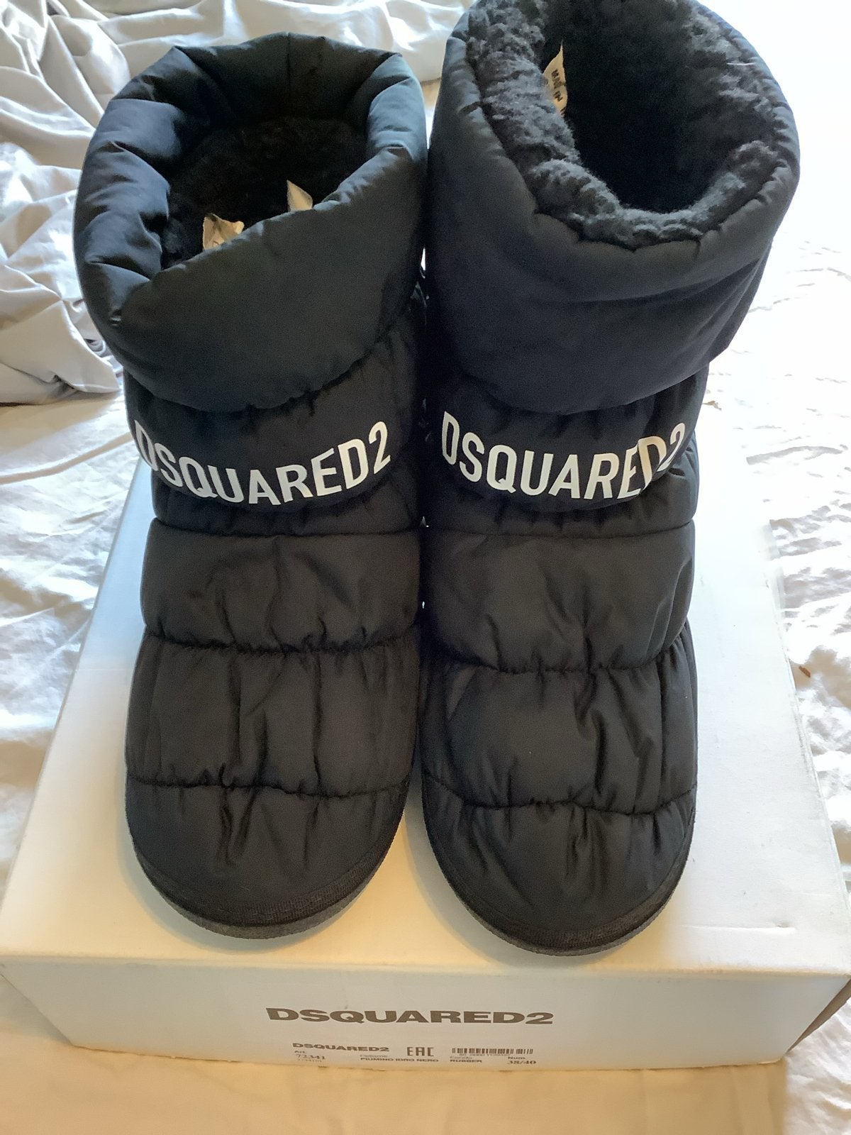 Dsquared2 Snowboots - Zwart - Maat 38/40, Ophalen of Verzenden, Gedragen, Zwart, Snowboots