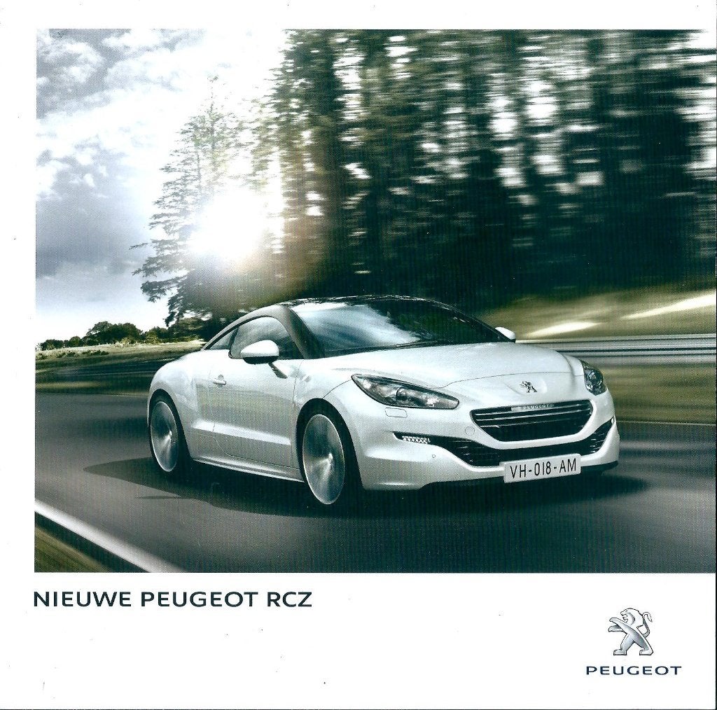 Brochure Peugeot RCZ 2013, Ophalen of Verzenden, Gelezen, Peugeot