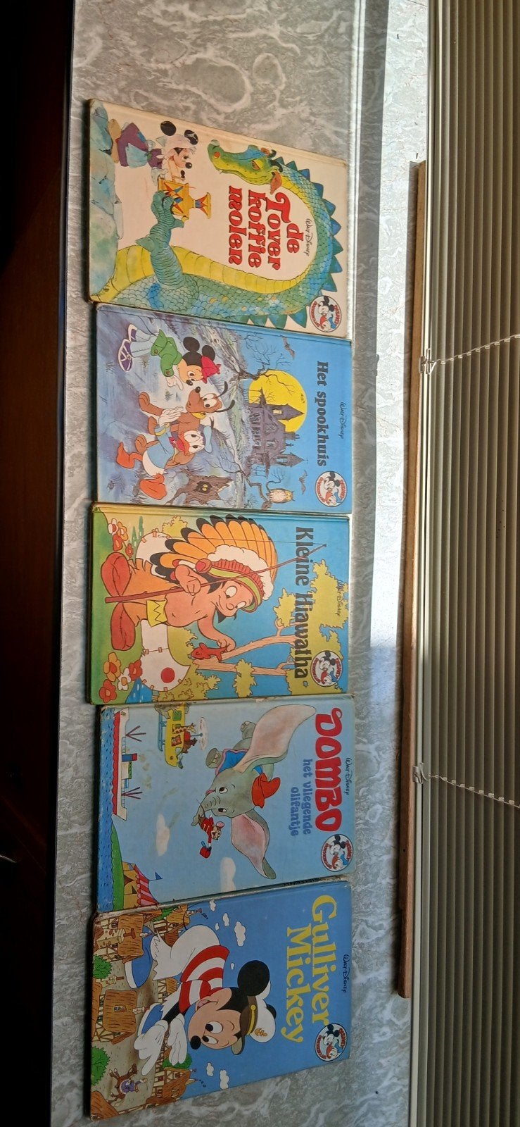 5 Vintage Disney Boeken: Mickey, Dombo, Hiawatha, Boeken, Ophalen of Verzenden