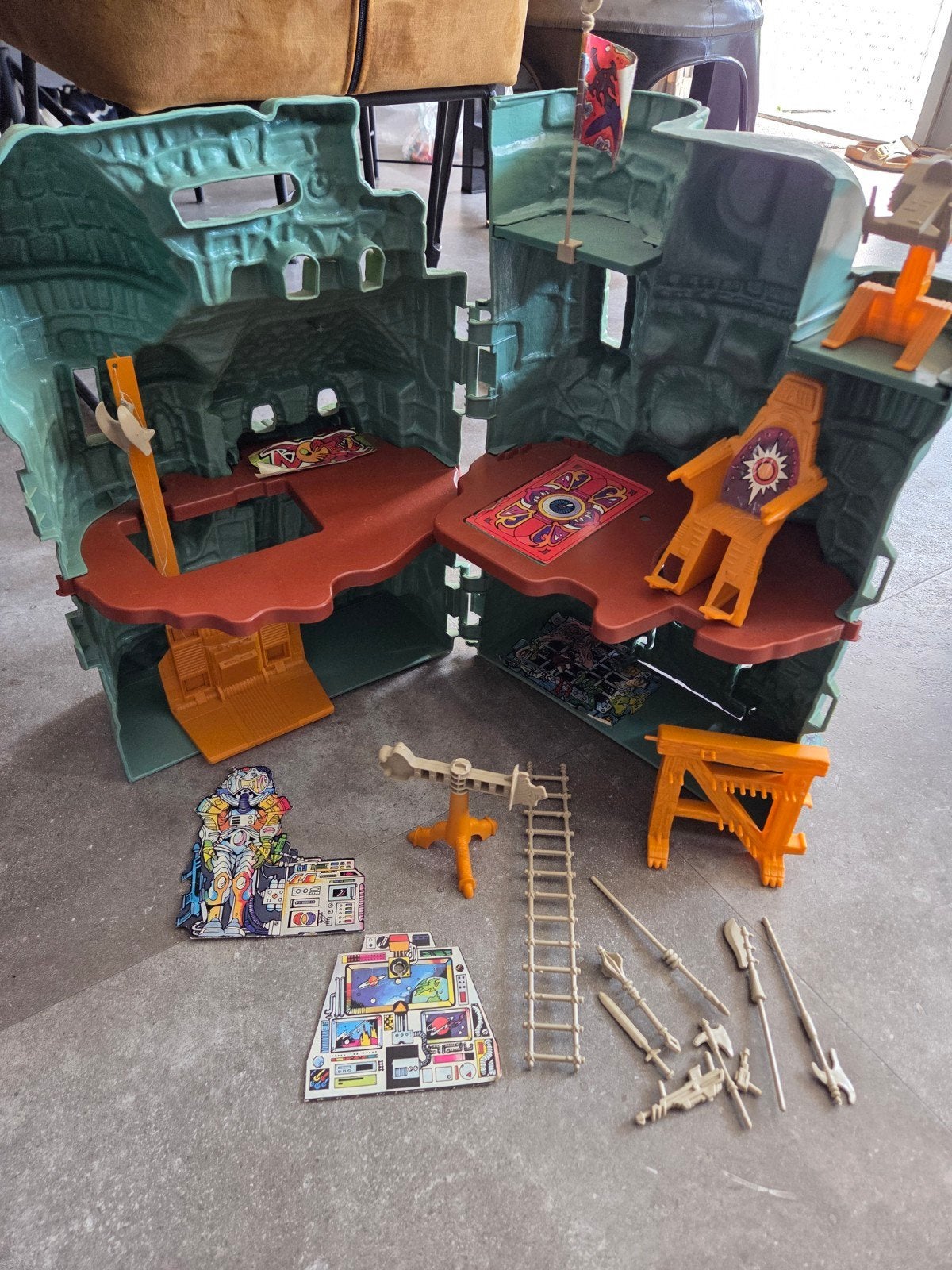 Kasteel Grayskull He-Man - Bijna Compleet met Gun, Kinderen en Baby's, Speelgoed | Actiefiguren, Ophalen of Verzenden