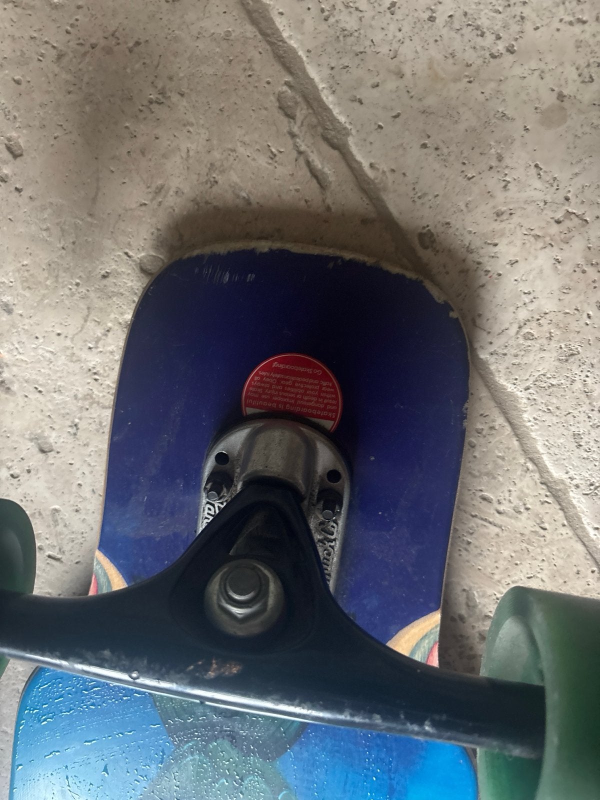 Riviera Longboard met uniek design, Sport en Fitness, Skateboarden, Ophalen of Verzenden, Gebruikt, Skateboard, Longboard