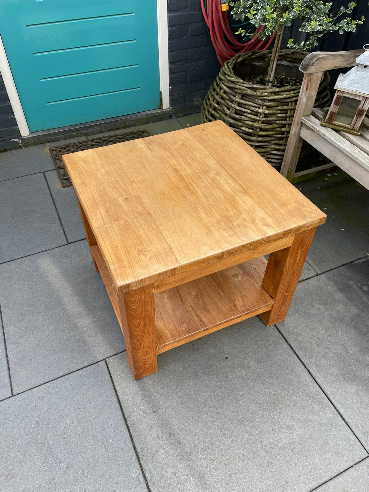 Salon / bijzettafel, Ophalen, Zo goed als nieuw, Vierkant, 50 tot 100 cm