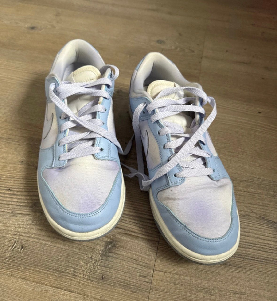 Nike Dunk Low Light Blue Sneakers - Maat 40,5, Ophalen of Verzenden, Zo goed als nieuw, Blauw, Sneakers of Gympen