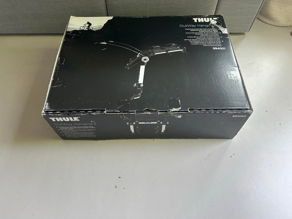 Thule OutWay Hanging 2 fietsendrager - Achterklep, Auto diversen, Ophalen of Verzenden, 2 fietsen, Zo goed als nieuw, Achterklepdrager