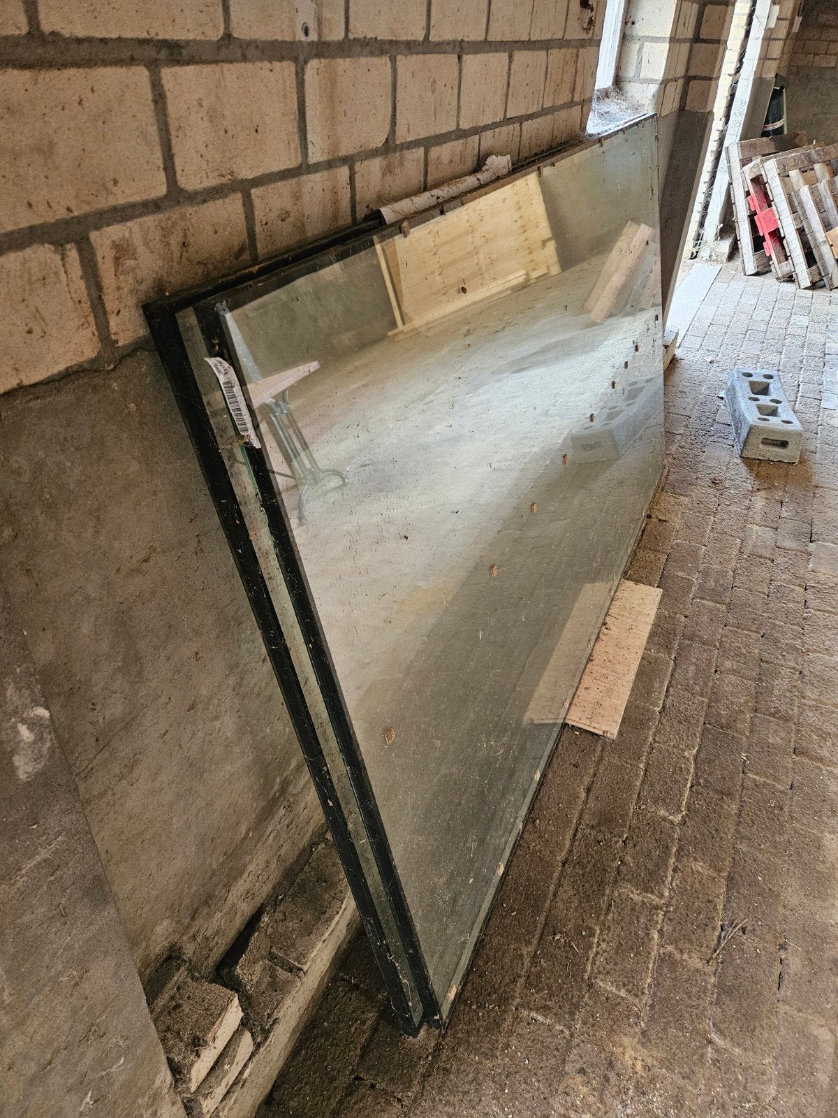 2x glasplaat dubbel glas HR++ 1212x2264, Ophalen, 120 tot 160 cm, Nieuw, Glasplaat