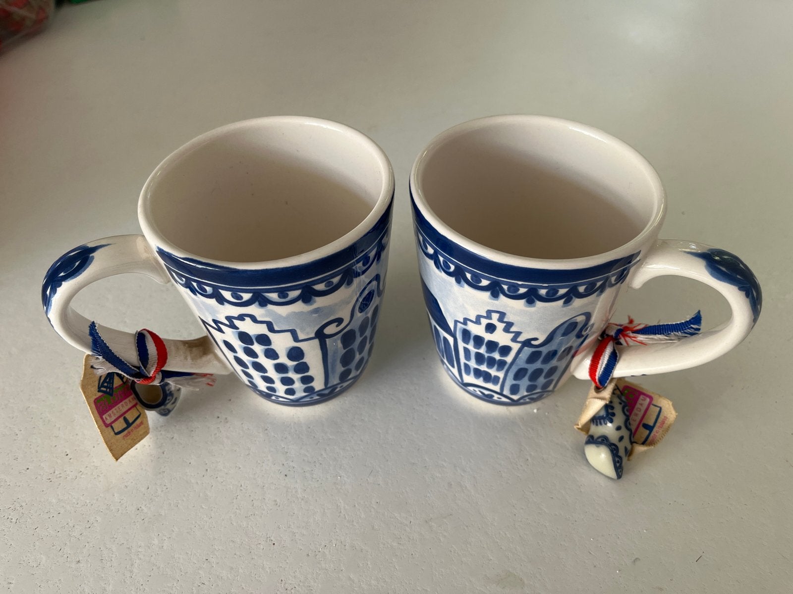 Blond Amsterdam Delfts Blond Mokken - Set van 2, Huis en Inrichting, Keramiek, Nieuw, Delftsblauw, Blond Amsterdam