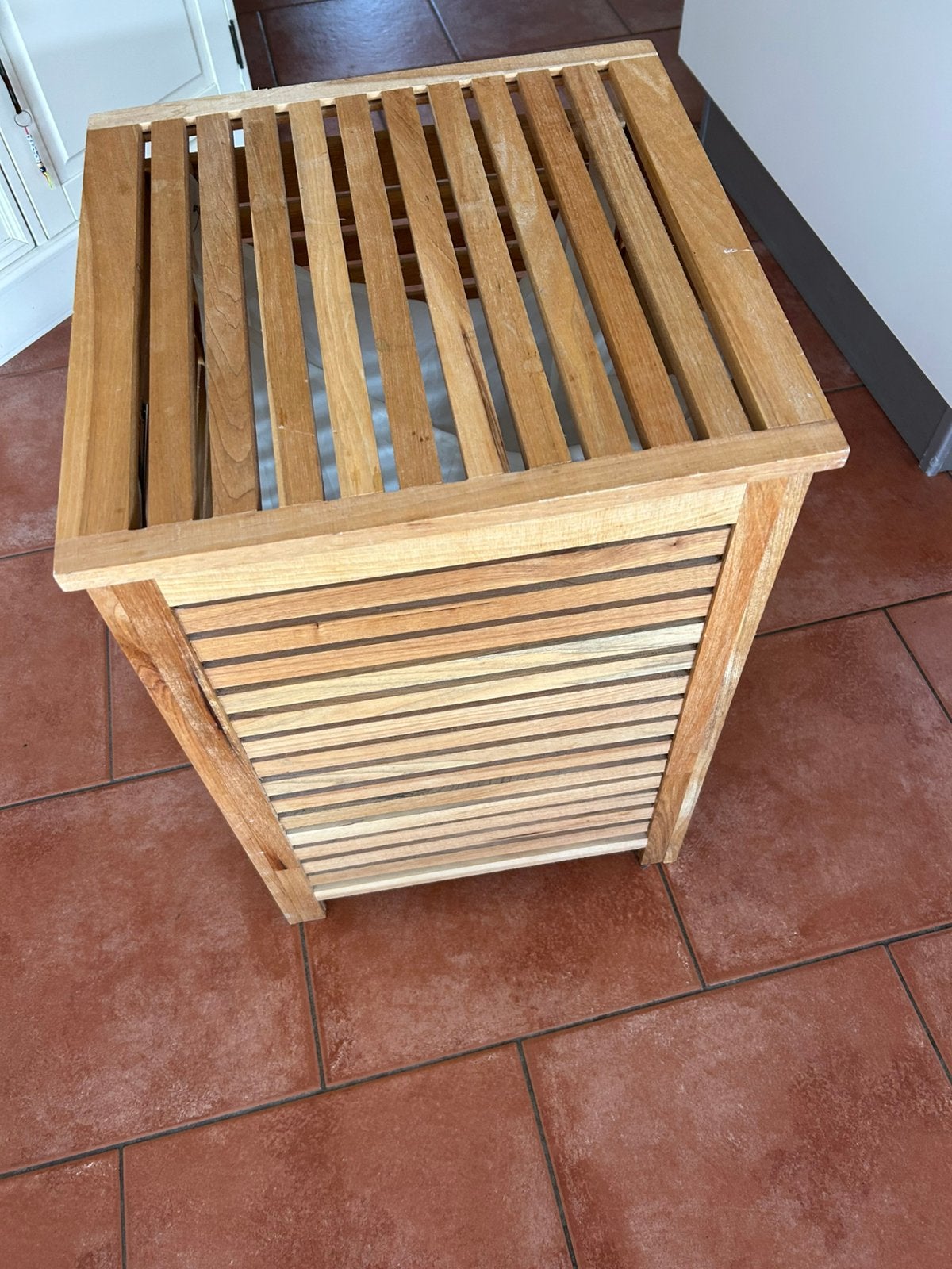 Houten wasmand, Huis en Inrichting, Ophalen of Verzenden, Bruin