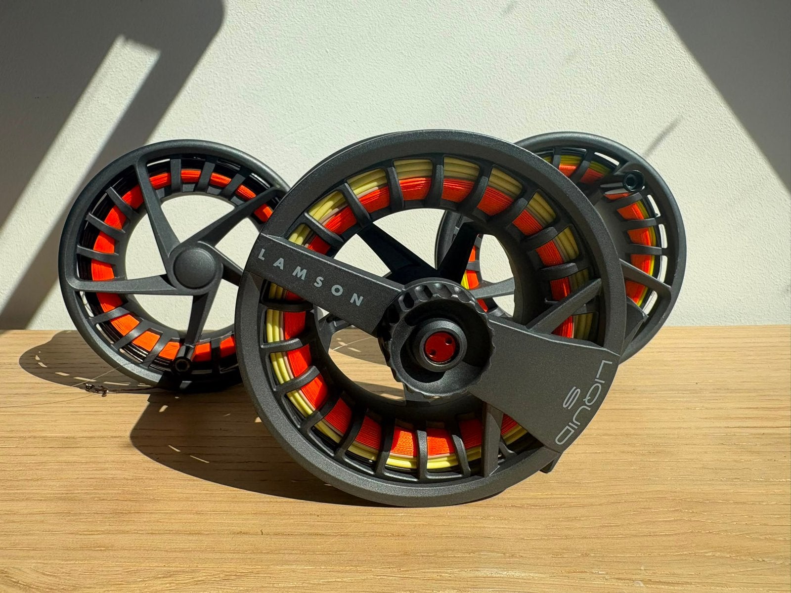 Waterworks Lamson Liquid S #9/10 Rio Pike Musky lijn, Ophalen of Verzenden, Zo goed als nieuw, Molen
