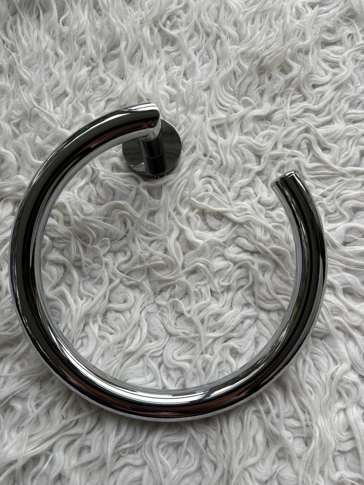 Nieuwe chromen handdoekring/beugel, Ophalen of Verzenden, Nieuw, Chroom, Overige typen