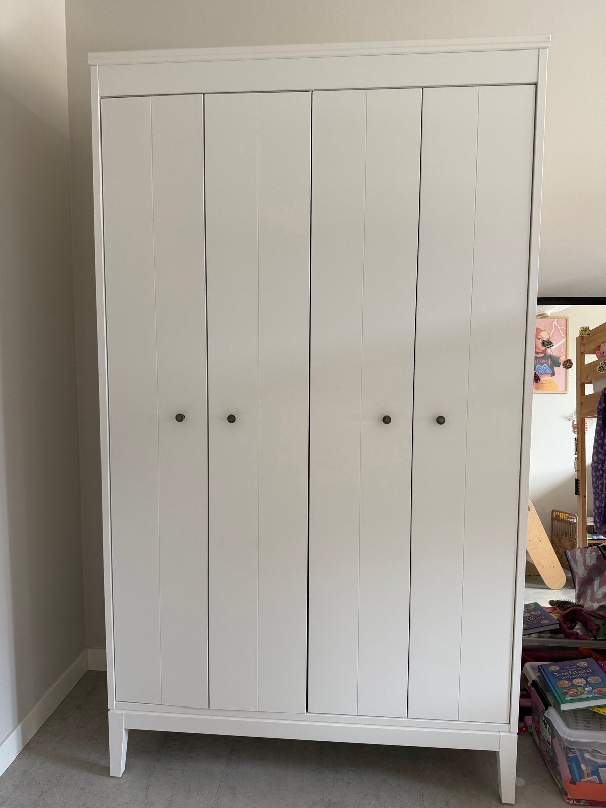 Ikea Idanäs kledingkast wit, Ophalen, 100 tot 150 cm, 200 cm of meer, Zo goed als nieuw