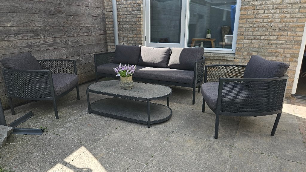 Loungeset, Ophalen, 5 zitplaatsen, Gebruikt, Bank