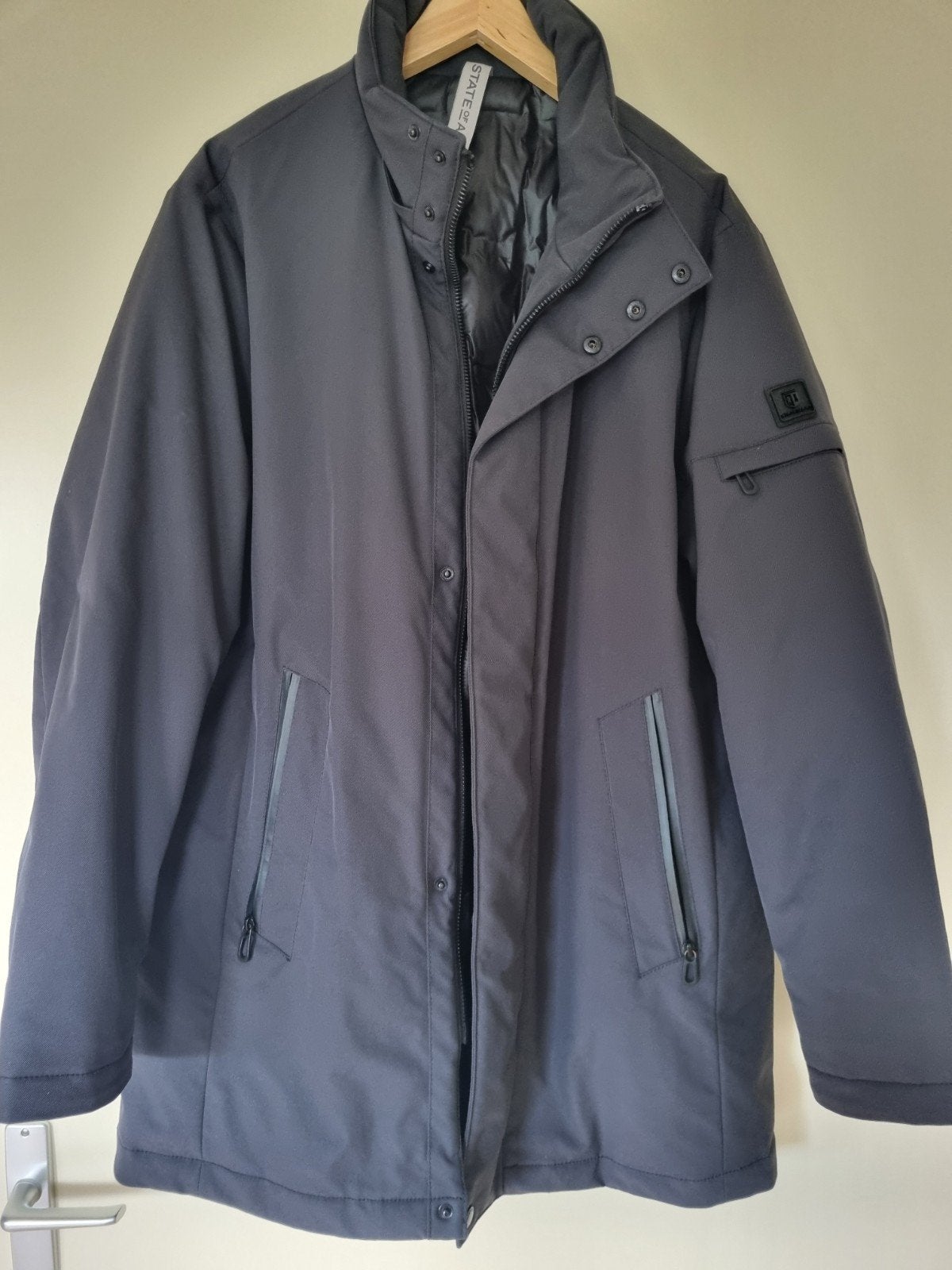 State of Art parka winterjas met capuchon / XL / 2x gedragen, Ophalen of Verzenden, Zo goed als nieuw, Maat 56/58 (XL), Blauw