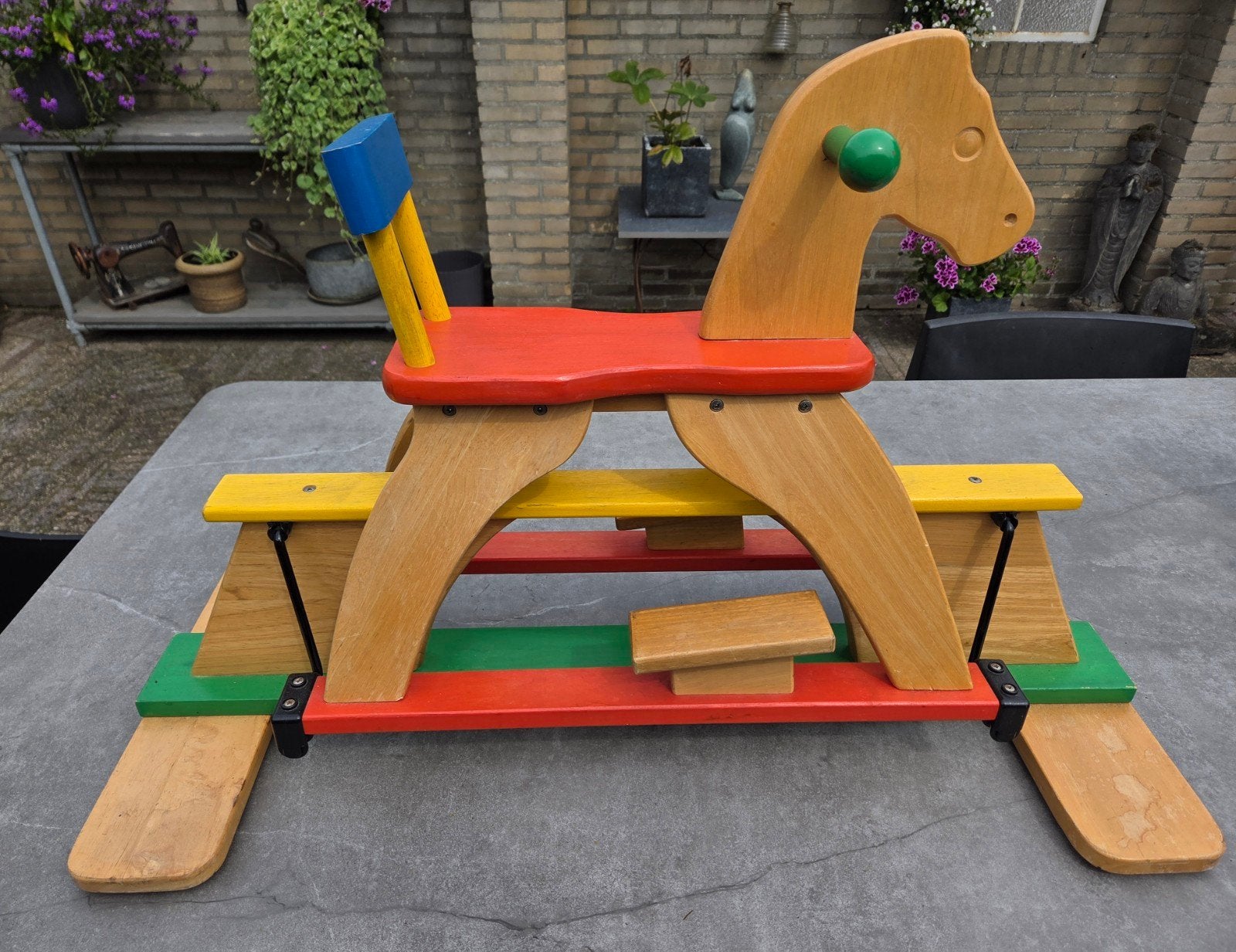 Hobbelpaard, Kinderen en Baby's, Speelgoed | Houten speelgoed, Ophalen, Zo goed als nieuw