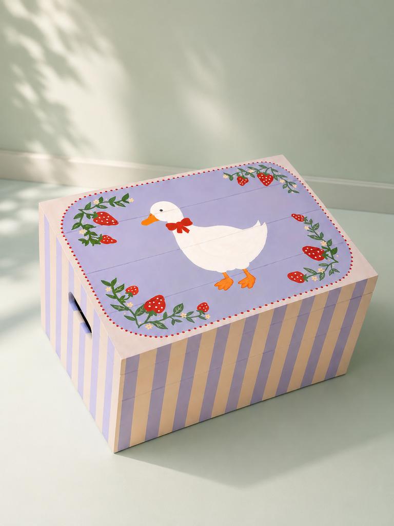 Strawberry storage - herrineringen kist - geboortekist, Ophalen of Verzenden, Nieuw, Overige typen